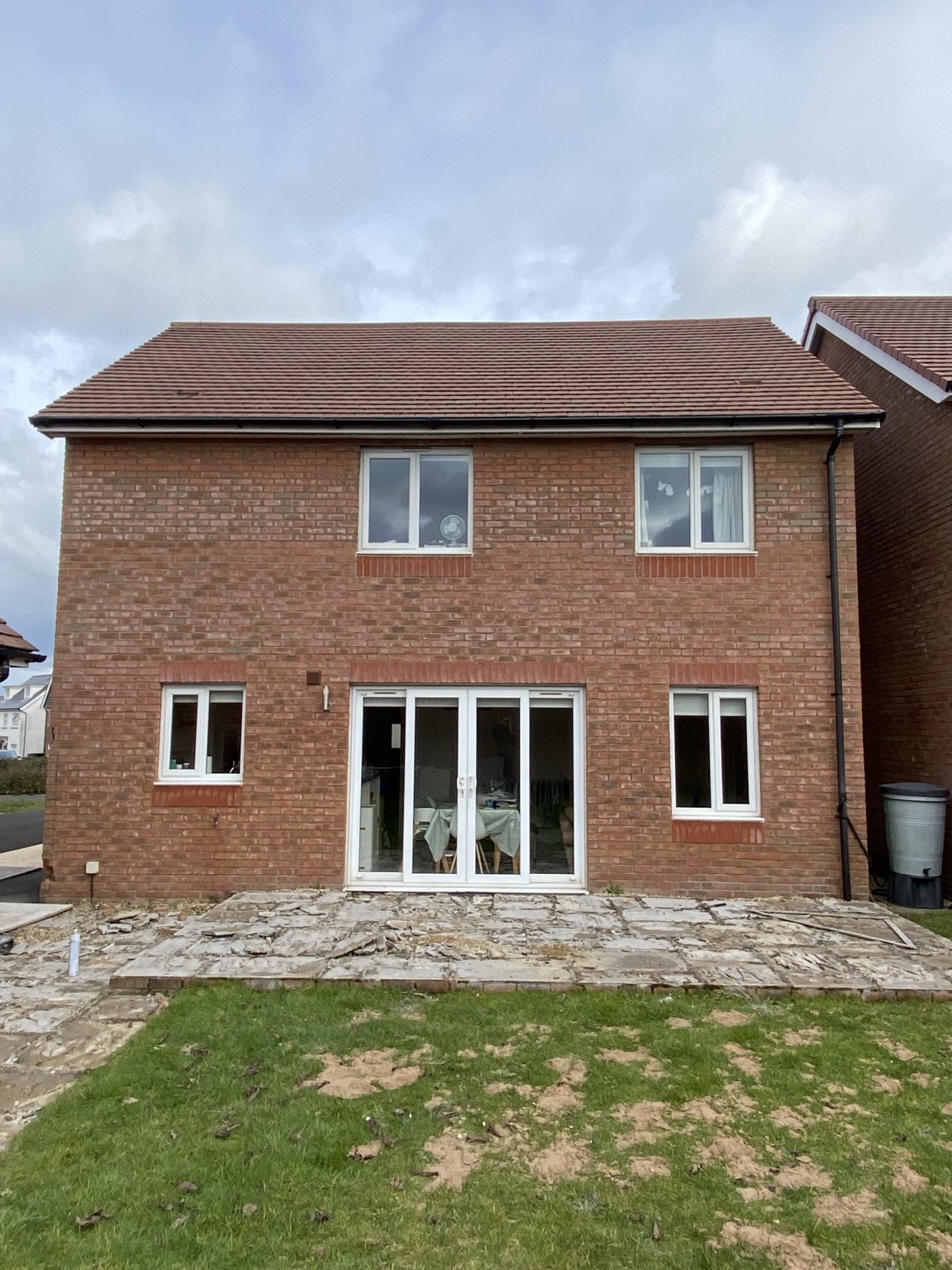 Two-storey brick exterior