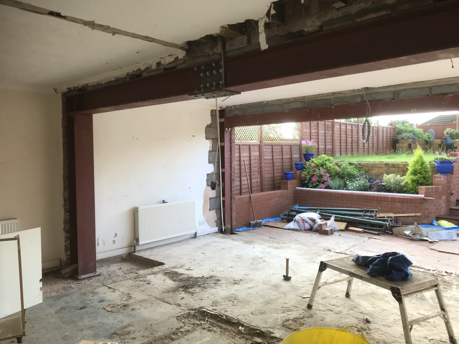 Structural opening during renovation